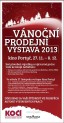 Plakát Vánoční prodejní výstava 2013.